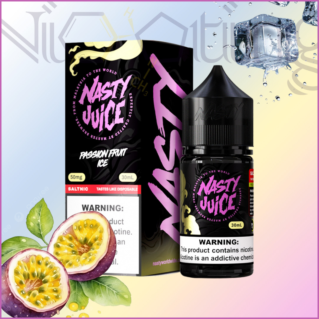 Nasty salt 30ml passion fruit ice سالت پشن فروت یخ برند نستی(Nasty)