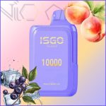 پاد یکبار مصرف ایزگو هلو بلوبری یخ 10000 پاف(Isgo)