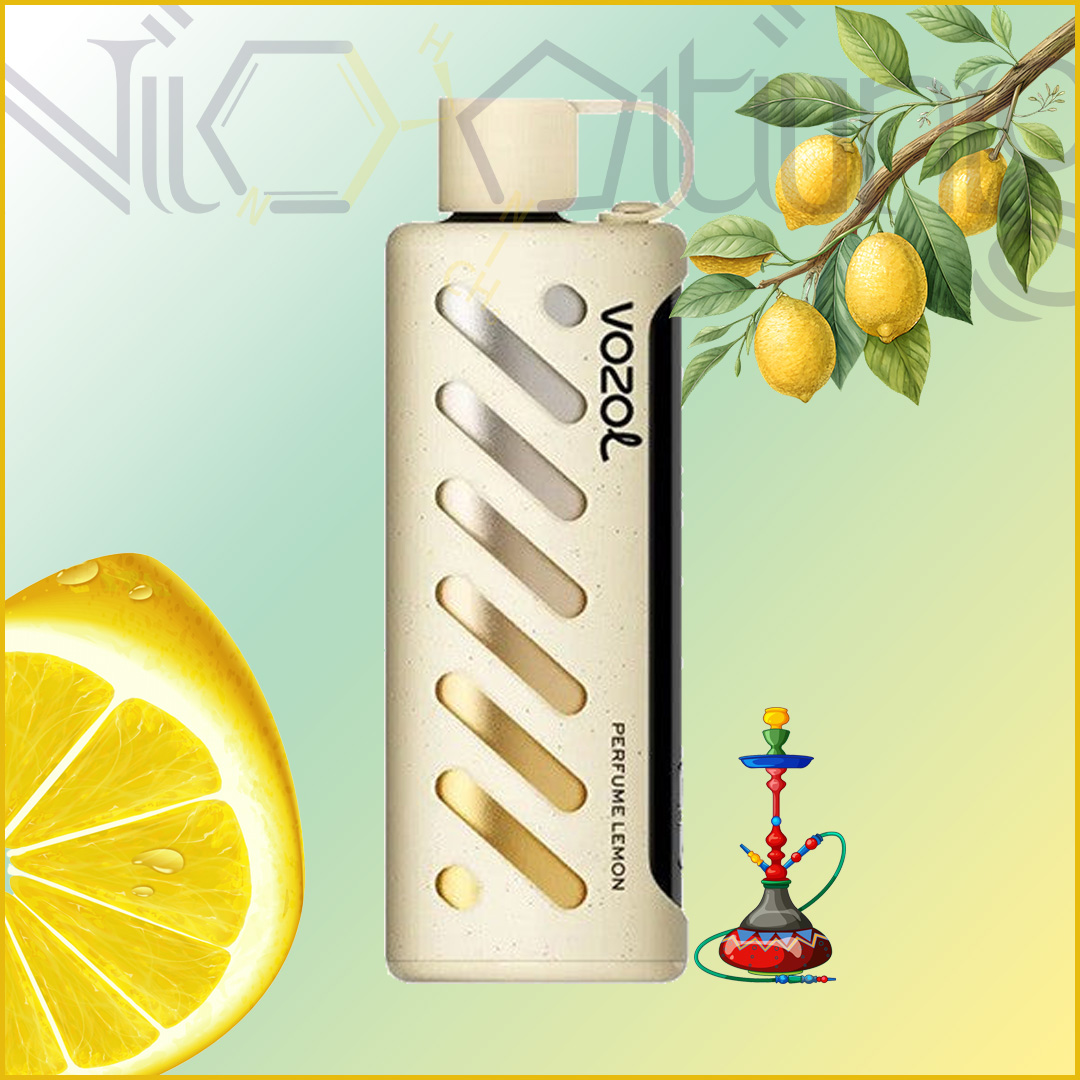 Vozol motori perfume lemon پاد یکبار مصرف پرفیوم لیمو 25 هزار پاف نیکوتین پایین(VOZOL)