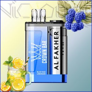 پاد یکبار مصرف الفاخر alfakher رزبری آبی لیموناد 9000 پاف blue razz lemonade