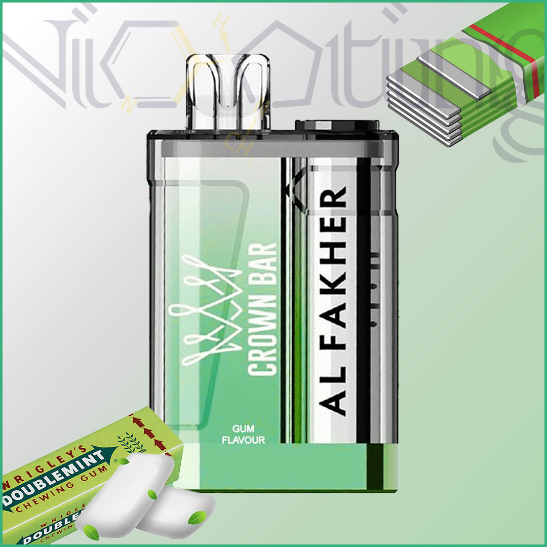 Al fakher 9000 gum flavor پاد یکبار مصرف الفاخر alfakher آدامس 9000 پاف gum flavor