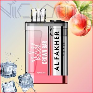 پاد یکبار مصرف الفاخر alfakher هلو یخ 9000 پاف peach ice