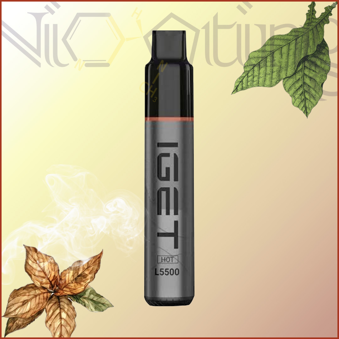 IGET hot 5500 classic tobacco پاد یکبار مصرف IGET HOT تنباکو کلاسیک 5500 پاف