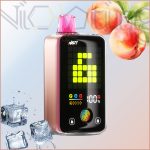 پاد یکبار مصرف نستی بار هلو یخ 22000 پاف ( Nasty peach ice)