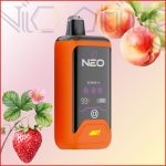 پاد یکبار مصرف Nasty Neo هلو توت فرنگی Strawberry Peach 25000 پاف
