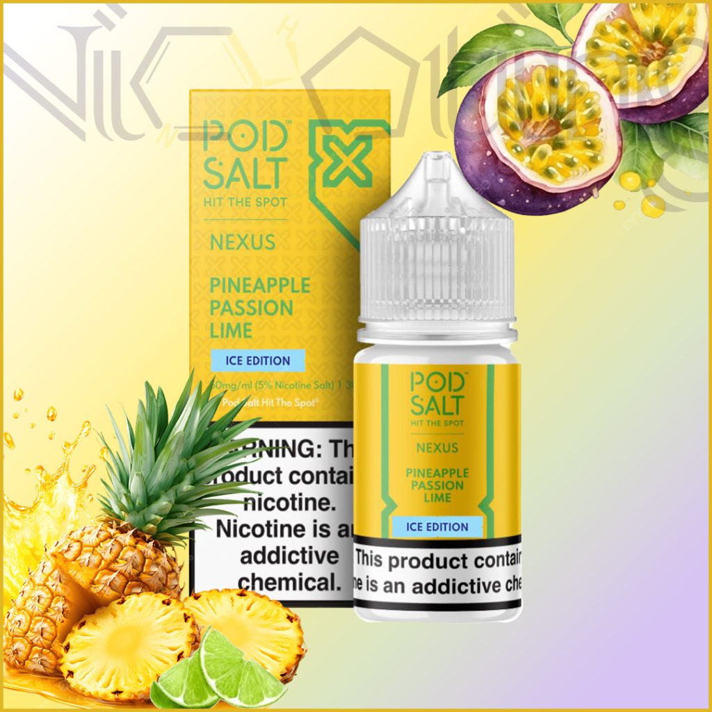 سالت آناناس پشن فروت لیمو برند پاد سالت(Pod Salt Pineapple Passion Lime)
