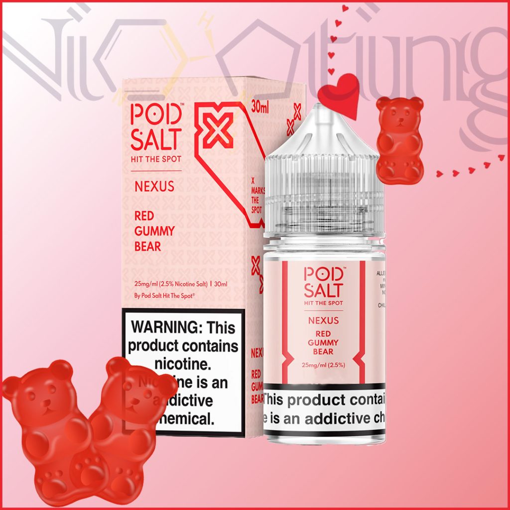 سالت پادسالت پاستیل خرسی قرمز 30 میلی لیتر( Podsalt red gummy bear 30ml)