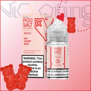 سالت پادسالت پاستیل خرسی قرمز 30 میلی لیتر( Podsalt red gummy bear 30ml)
