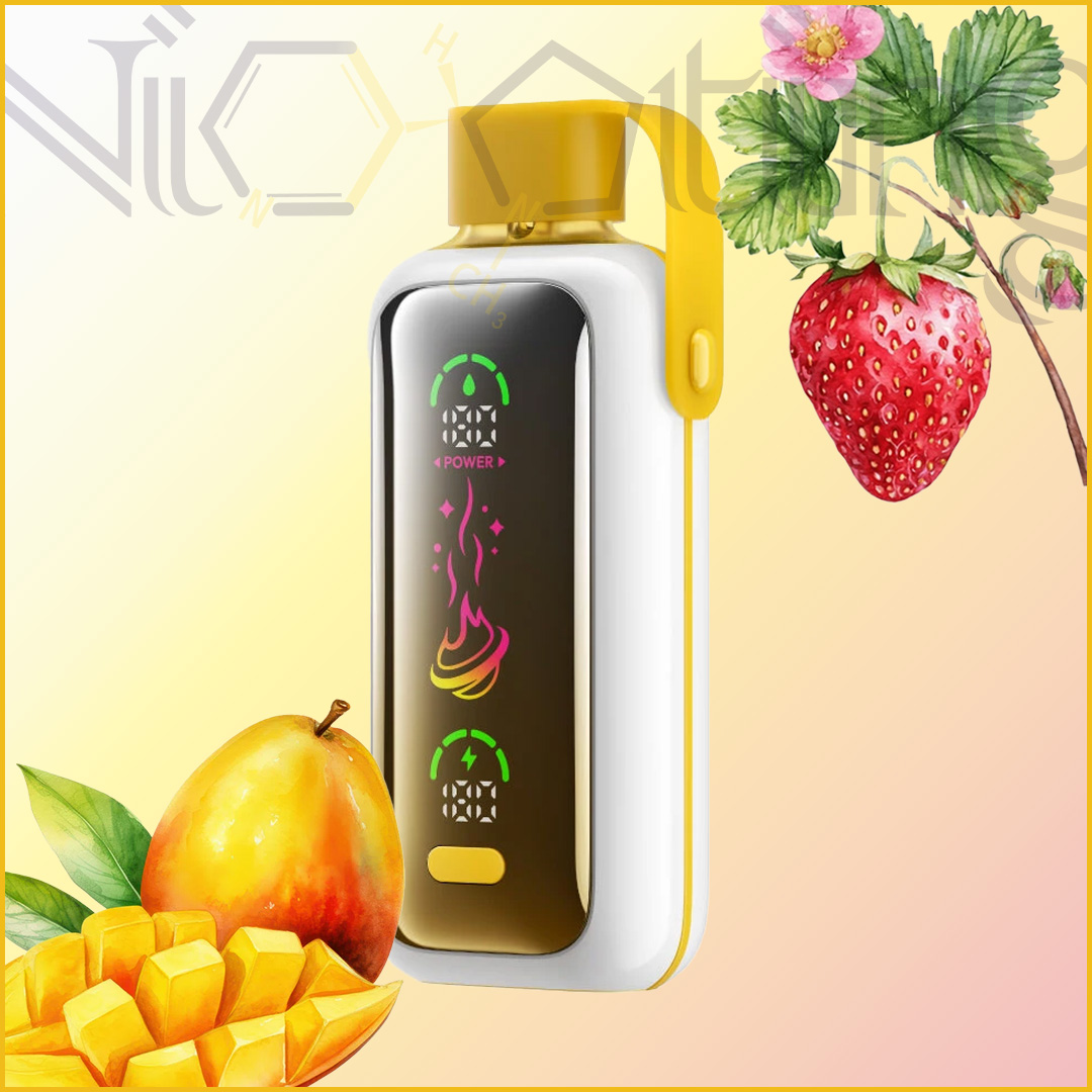 Vozol Star 20k strawberry mango پاد یکبار مصرف وزول STAR توت فرنگی انبه 20000 پاف (Straeberry Mango)