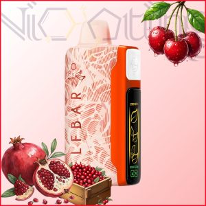 پاد یکبار مصرف الف بار نیک کینگ گیلاس انار ذغال اخته 30000 پاف (Elfbar nicking 30k cherry pomegranate cranberry)