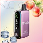 پاد یکبار مصرف میسجوی هلو یخ 50000 پاف (Misjoy beta 50k peach ice)