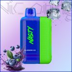 پاد یکبار مصرف نستی بولت بلوبری یخ 50000 پاف(Nasty Bolt 50k blueberry ice)