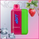 پاد یکبار مصرف نستی بولت توت فرنگی یخ 50000 پاف(Nasty Bolt 50k strawberry Ice)