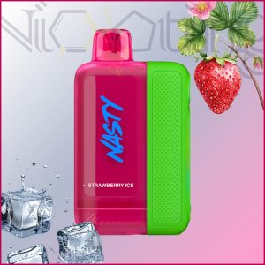 پاد یکبار مصرف نستی بولت توت فرنگی یخ 50000 پاف(Nasty Bolt 50k strawberry Ice)