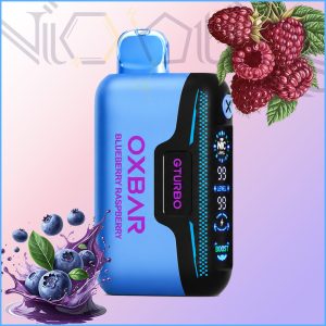 پاد یکبار مصرف اکسبار جی توربو بلوبری رزبری 36000 پاف نیکوتین قابل تنظیم (Oxbar GTURBO 36k Blueberry Raspberry)