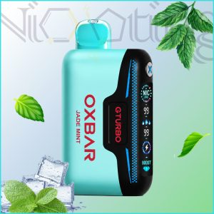 پاد یکبار مصرف اکسبار جی توربو نعنا 36000 پاف نیکوتین قابل تنظیم (Oxbar GTURBO 36k Jade Mint)
