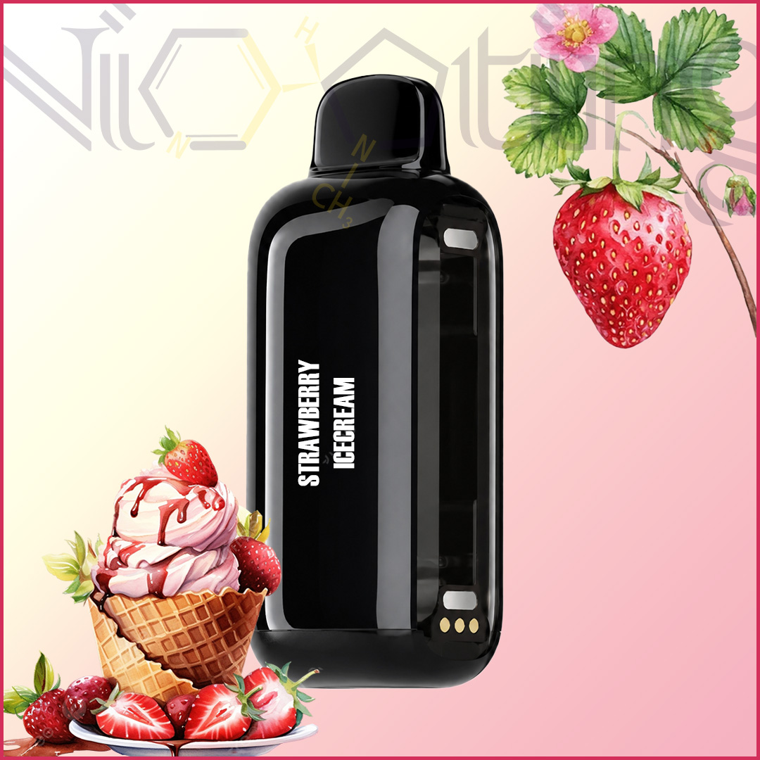 Vozol Magic Flex Strawberry Icecream کارتریج پاد یکبار مصرف وزول مگنتی مجیک فلکس 40000 پاف بستنی توت فرنگی Vozol Magic Flex 40k Strawberry Icecream