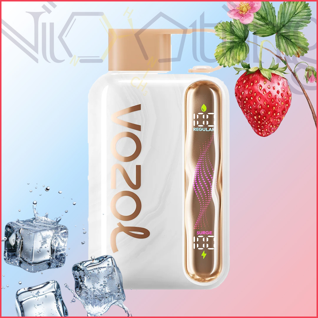 Vozol Star 40k strawberry ice پاد یکبار مصرف وزول استار توت فرنگی یخ 40000 پاف(VOZOL star 40k strawberry ice)