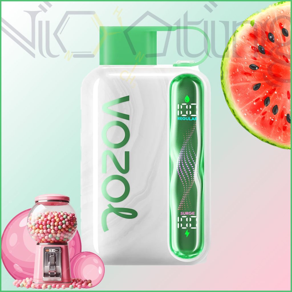پاد یکبار مصرف وزول استار هندوانه آدامس 40000 پاف(VOZOL star 40k watermelon bubblegum)
