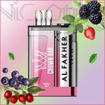پاد یکبار مصرف الفاخر بری نعنا 9000 پاف (Alfakher Crown bar 9000 puffs Berry Mint)
