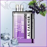 پاد یکبار مصرف الفاخر انگور فرنگی یخ 9000 پاف (Alfakher Crown bar 9000 puffs Black Currant Ice)