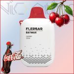 پاد یکبار مصرف بدون نیکوتین فلربار بیمکس گیلاس نوشابه 3500 پاف (Flerbar Baymax 3500 puffs Cherry Cola)