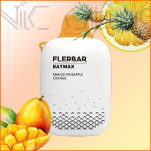پاد یکبار مصرف فلربار بدون نیکوتین بیمکس انبه آناناس پرتقال 3500 پاف (Flerbar Baymax 3500 puffs Mango Pineapple Orange)