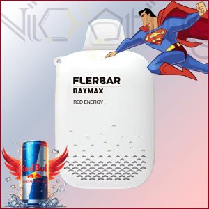پاد یکبار مصرف فلربار بدون نیکوتین بیمکس انرژی زا 3500 پاف (Flerbar Baymax 3500 puffs Red Energy)