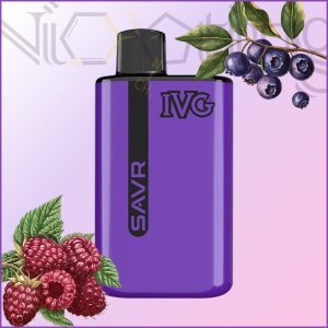 پاد یکبار مصرف IVG بلوبری رزبری 3000 پاف (IVG SAVR 3000 puffs Blueberry Raspberry)