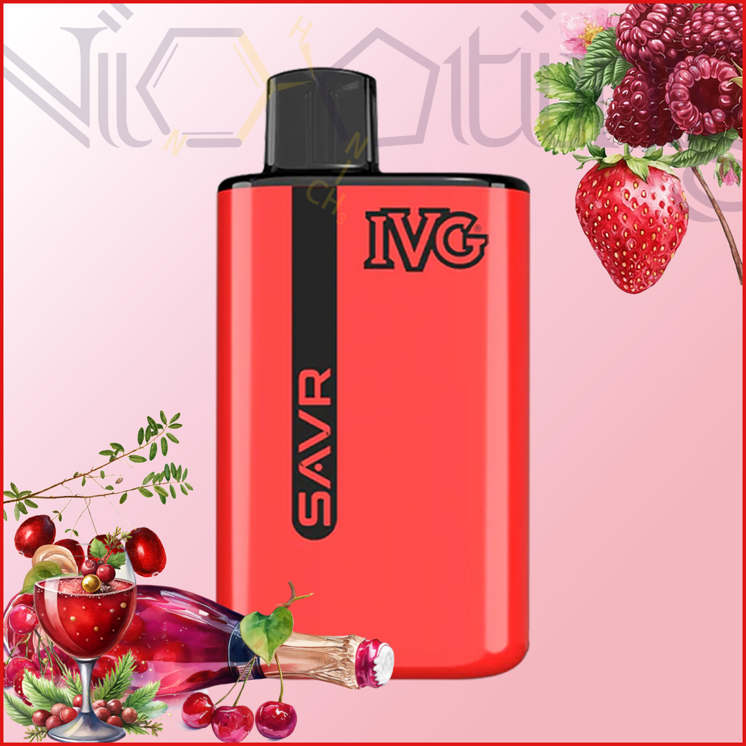 IVG SAVR 3000 Red Fusion 2 پاد یکبار مصرف IVG ترکیب میوه های قرمز 3000 پاف (IVG SAVR 3000 puffs red fusion)