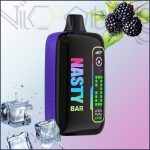 پاد یکبار مصرف نستی شاه‌توت یخ 16000 پاف (Nasty 16k puffs Blackberry Ice)