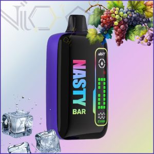 پاد یکبار مصرف نستی انگور یخ 16000 پاف (Nasty 16k puffs Grape Ice)