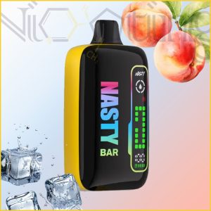 پاد یکبار مصرف نستی هلو یخ 16000 پاف (Nasty 16k puffs Peach Ice)