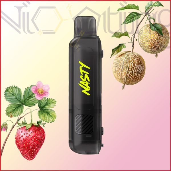کارتریج پاد یکبار مصرف نستی مگنتی ورسا ایکس استارتر کیت 55000 پاف توت فرنگی طالبی Nasty Versa X Starter Kit tank 55k puff Strawberry Honeydew