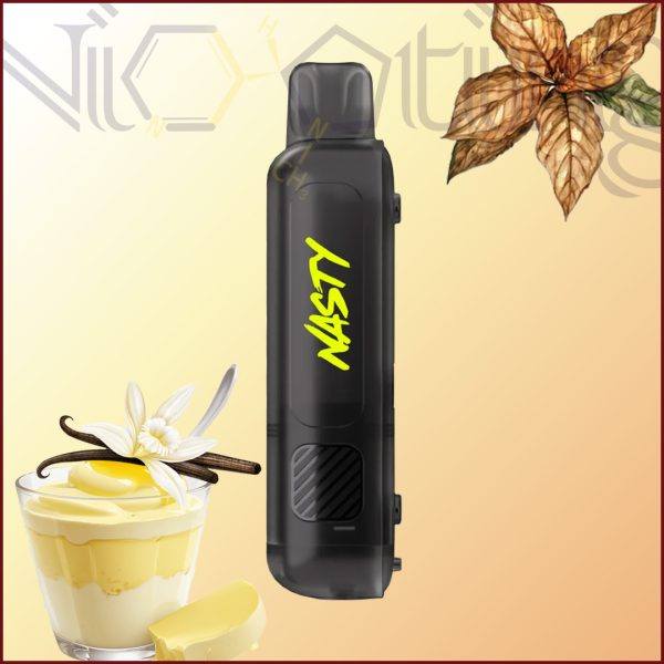 کارتریج پاد یکبار مصرف نستی مگنتی ورسا ایکس استارتر کیت 55000 پاف وانیل کاستارد تنباکو Nasty Versa X Starter Kit tank 55k puff VCT