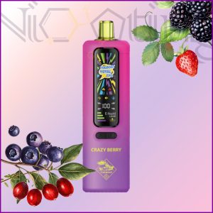 پاد یکبار مصرف تاگبوت پرو افکت صدای قلیان و آتش کریزی بری 40000 پاف (Tugboat pro 40k crazy berry)