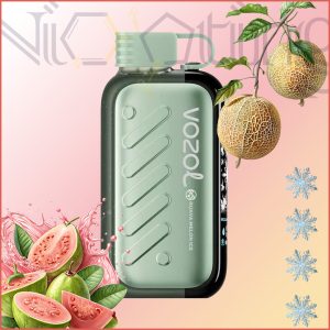 پاد یکبار مصرف وزول شیرین و خنک قابل تنظیم گواوا طالبی یخ 50000 پاف (Vozol Gear ice&sweet 50k Guava melon ice)