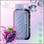 پاد یکبار مصرف وزول شیرین و خنک قابل تنظیم انگور یخ 50000 پاف (Vozol Gear ice&sweet 50k Grape Ice)