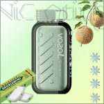 پاد یکبار مصرف وزول شیرین و خنک قابل تنظیم طالبی آدامس 50000 پاف (Vozol Gear ice&sweet 50k Melon gum)
