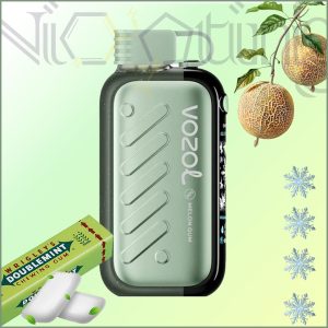 پاد یکبار مصرف وزول شیرین و خنک قابل تنظیم طالبی آدامس 50000 پاف (Vozol Gear ice&sweet 50k Melon gum)