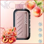 پاد یکبار مصرف وزول شیرین و خنک قابل تنظیم هلوی ناب یخ 50000 پاف (Vozol Gear ice&sweet 50k Peach Pop Bliss)
