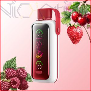 پاد یکبار مصرف وزول استار توت فرنگی رزبری گیلاس 20000 پاف(VOZOL star 20k Strawberry Raspberry Cherry)