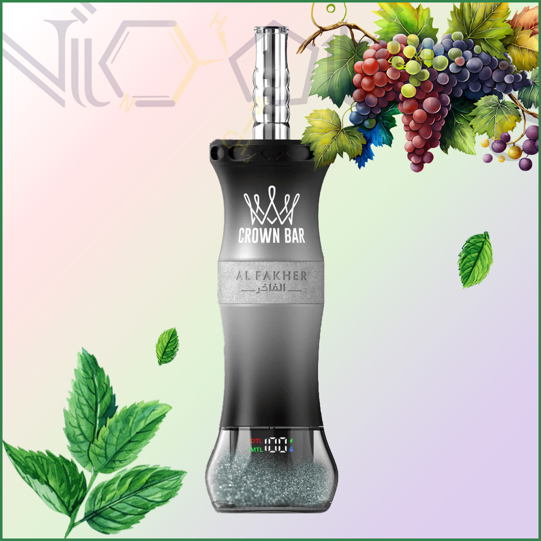 Al fakher 60k CloudX Grape Mint پاد ویپ یکبار مصرف الفاخر کلود ایکس انگور نعنا 60000 پاف(Al Fakher CloudX 60k Strawberry Magic Grape Mint)