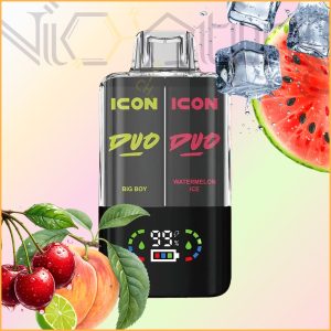 پاد یکبار مصرف 2 در 1 آیکون دوو بیگ بوی و هندوانه یخ 20000 پاف(Icon DUO 20k Big Boy Watermelon Ice)