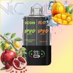 پاد یکبار مصرف 2 در 1 آیکون دوو انار لیمو و انبه یخ 20000 پاف(Icon DUO 20k Pomegranate Lemon Mango ice)