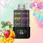 پاد یکبار مصرف 2 در 1 آیکون دوو توت فرنگی انبه و پشمک 20000 پاف(Icon DUO 20k Strawberry Mango Cotton Candy)