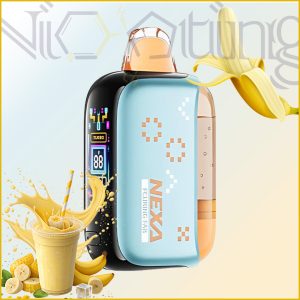 پاد یکبار مصرف نکسا پیکس مخزن شفاف اسموتی موز 35000 پاف(Nexa Pix 35k Frozen Banana)