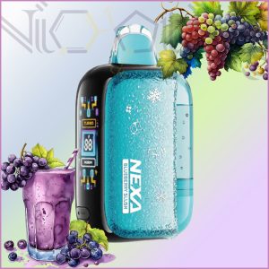 پاد یکبار مصرف نکسا پیکس مخزن شفاف یخ در بهشت انگور 35000 پاف(Nexa Pix 35k Grape Slush)