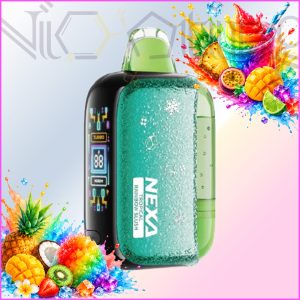 پاد یکبار مصرف نکسا پیکس مخزن شفاف یخ در بهشت ترکیب میوه های استوایی 35000 پاف(Nexa Pix 35k Tropical Rainbow)